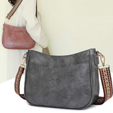 New Retro Style Large Capacity Crossbody Bag for Ladies PU Material Fashionable Chest and Shoulder Leisure Design