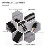 Student School Bags Unisex Capacity Leather Office Computer Bag Nylon Anti Theft Custom Laptop Backpack