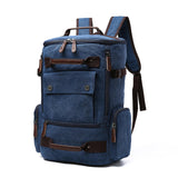 Men's Large Capacity Canvas Tactical Backpack Anti-Theft Oxford Cotton Soft Multi-Functional for Outdoor Casual Business Travel