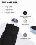 Handheld Water Bottle Sleeve Aluminum Foil Insulated Cup Crossbody Shoulder Bag Convenient Outdoor Sports Bag Gym Bags