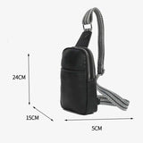 Small Men Sling Bag Crossbody Purse PU Leather Fanny Packs Shoulder Bag Leather High Quality Chest Bag
