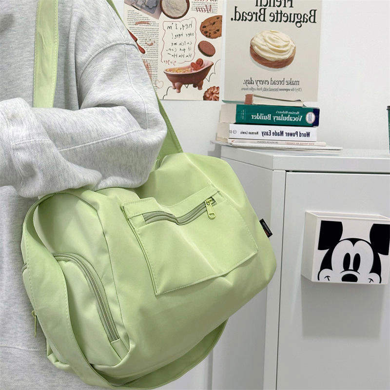Mini Gym Bags Fashion Large Capacity Hasp Closure Pillow Bag Short-distance Duffle Nylon Travel Sport Yoga Fitness Crossbody Bag