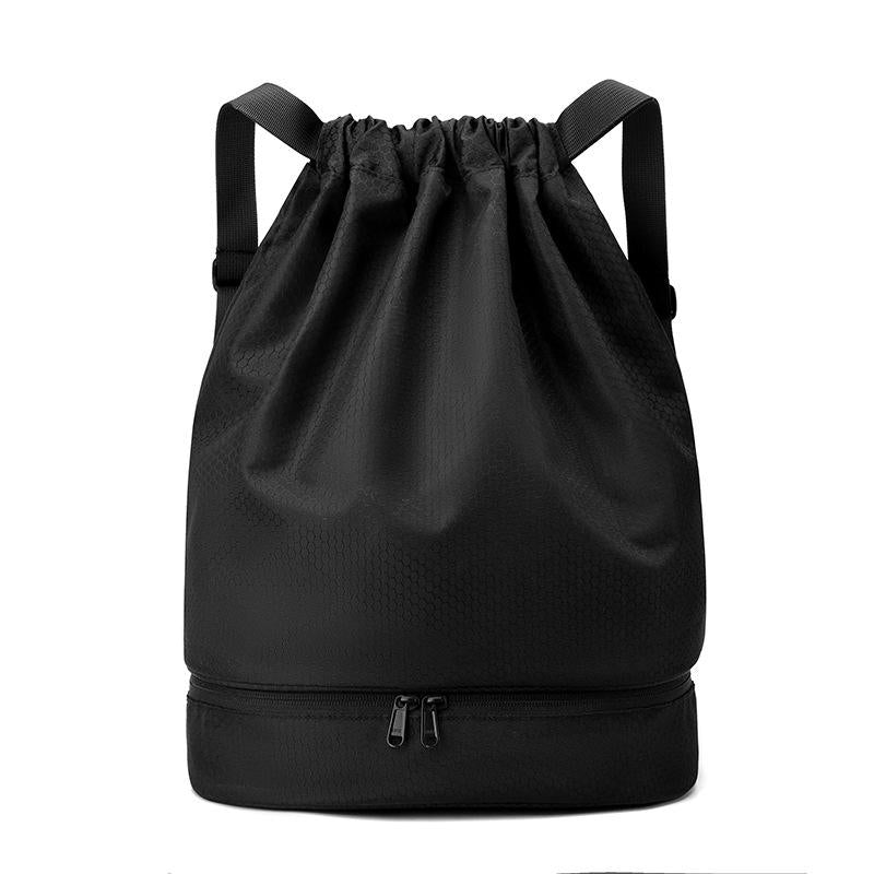 Large Capacity Simple Cute Portable Drawstring Backpack Bag for Boys Waterproof Oxford for Daily Outdoor Polyester