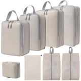 High Quality Compression Expandable Packing Cubes Sturdy Travel Luggage Organizer with Double Zipper Space Saving Sport Style