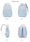 Unisex Adjustable Shoulder Travel Backpack Business Computer & School Bag with Laptop Holder Waterproof Canvas for Women & Men