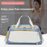 Women Lightweight Travel Backpack Large Capacity Dry Wet Separation Gym Luggage Bag Handheld Double Shoulder Bag Custom Gym Bag