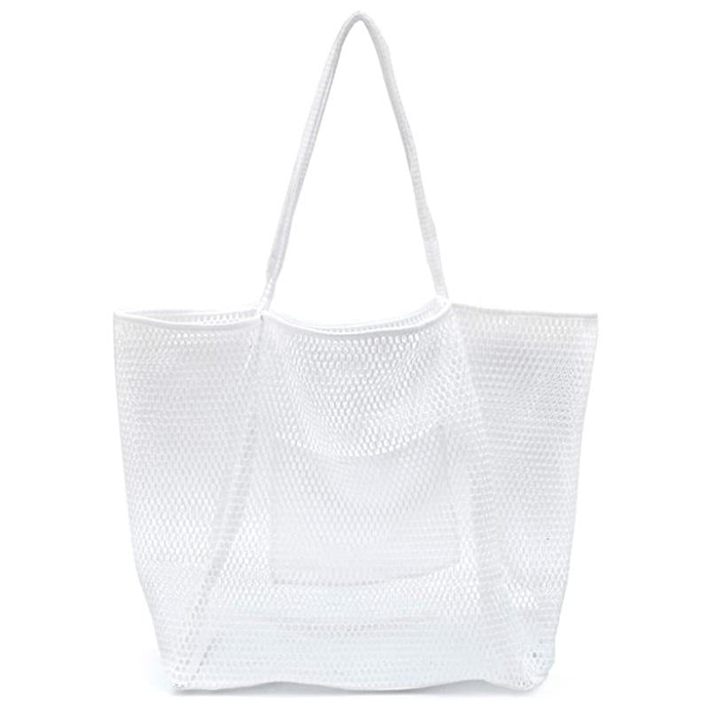 New Eco-Friendly Cotton Mesh Shopping Tote Bags Customized Label Colorful Net Crochet Reusable Shoulder Unisex with Nylon Lining