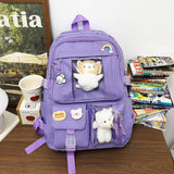 Large Capacity Casual Student Backpack for Girls for Campus School Use Computer Fit Fashionable Campus Bag