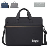Portable Fabric Computer Bag Men's Laptop Shoulder Bag Large Capacity Business Briefcase Waterproof Breathable Travel Case