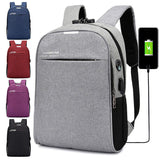 Unisex College Computer Backpack Oxford Zipper Waterproof Polyester Mochila Antirrobo for School Travel
