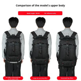 New Extra Large Capacity Casual Backpack for Men Outdoor Expandable Travel Boarding Luggage Bag with String Closure Waterproof