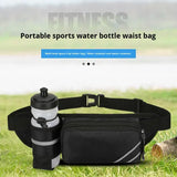 Sports Water Bottle Waist Bag Waterproof Outdoor Fitness Equipment Hiking Backpack Polyester for Men Women for Fitness Bags