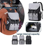 Fashion Men's Oxford Backpack Polyester Waterproof Breathable Large Capacity for Outdoor Travel College Students Bag