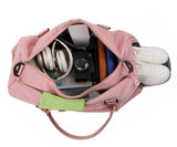 Dry Wet Sport Duffel Holdall Training Yoga Travel Overnight Weekend Shoulder Tote Gym Bag with Shoes Compartment