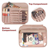 Hot Sell Women Large Capacity PU Leather Travel Toiletry Makeup Bag