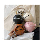Fashion Women's Mini Tote Handbags Creative Basketball Inspired Shoulder Messenger Bag with Zipper Closure Small Personalities