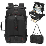 New Extra Large Capacity Casual Backpack for Men Outdoor Expandable Travel Boarding Luggage Bag with String Closure Waterproof