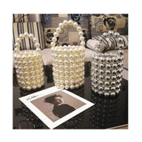 Small Group Foreign Style Dinner Package Summer Small Fresh fairy String Pearl Big Pearl Bucket Bag Girl