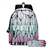 Cartoon Woman Backpack Unisex High Quality 2pcs Set Printing Children Travel Waterproof Backpack Kids School Bags