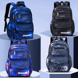 Large Capacity Children's Shoulder Bag 1-6 Grade Students Schoolbag Men's Side Refrigerator Open Cartoon for Primary Backpack