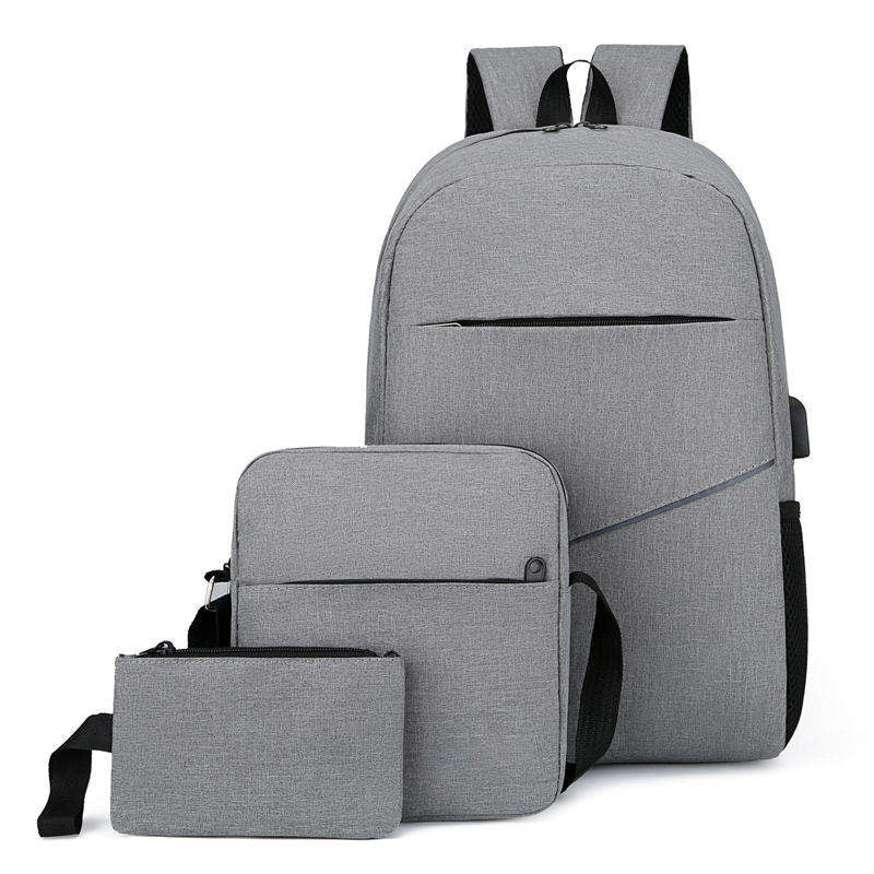 Unisex School Students Backpack Set  Waterproof School Computer Bag with Polyester Lining Zipper Closure