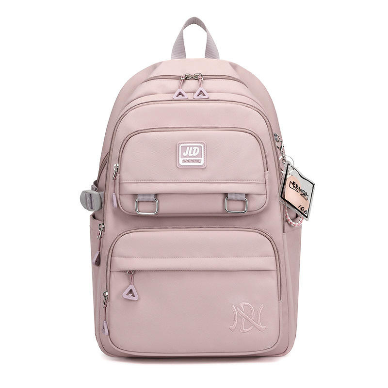 Large Capacity Lightweight Casual Travel Backpack for Girls Versatile School Bag for Middle School Students Fashionable Nylon