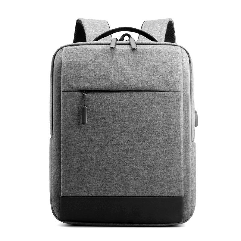 Unisex Backpack Scratch-Proof Waterproof Oxford Material with USB Men's Women's Shoulder Bag for Business Office Laptop