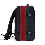 Capacity Expandable Business Laptop Bagpack for Men Waterproof Black Airplane Theme Mens Travel Backpack Oxford