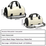 Denim Waterproof Fitness Sports Bag for Men Women Crossbody Dance Yoga Bag with Custom Logo Polyester Bike Case Travel Gym Bag