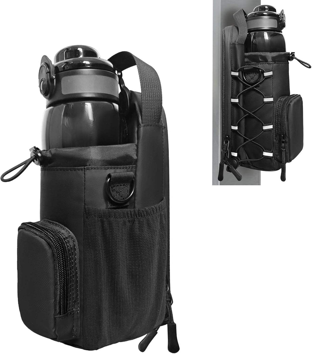 Magnetic Gym Bag for Men and Women Phone Water Bottle Holder Gym Magnet Small Pouch Crossbody Shoulder Sports Fitness Travel Bag