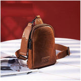 Women's Vegan PU Leather Crossbody Shoulder Sling Bag Customizable Chest Bag Popular Fashion for Summer Zipper Closure