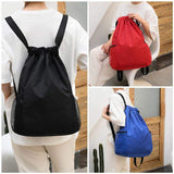 Fashion Sports Casual Backpack Pocket Drawstring Closure Oxford Cloth Waterproof Large Capacity Travel Bag for Student Football