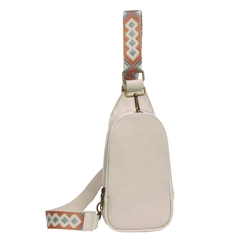 Fashionable Vegan Leather Leopard Crossbody Sling Bag for Women 2024 Custom Guitar Strap Shoulder Bags