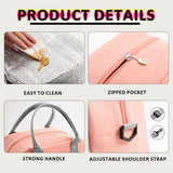 Travel Convenient Large Capacity Meal Bag Thermal Bag Custom Oxford Portable Handheld Insulated Bento Bag With Logo