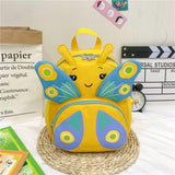 Summer New Fresh Cartoon Butterfly Design Colorful Oxford Material Anti-Lost Children's Backpack Bag