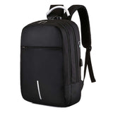 Business Anti-Theft Smart USB Backpack Waterproof Oxford Laptop Bag with Zipper Closure for Outdoor Travel