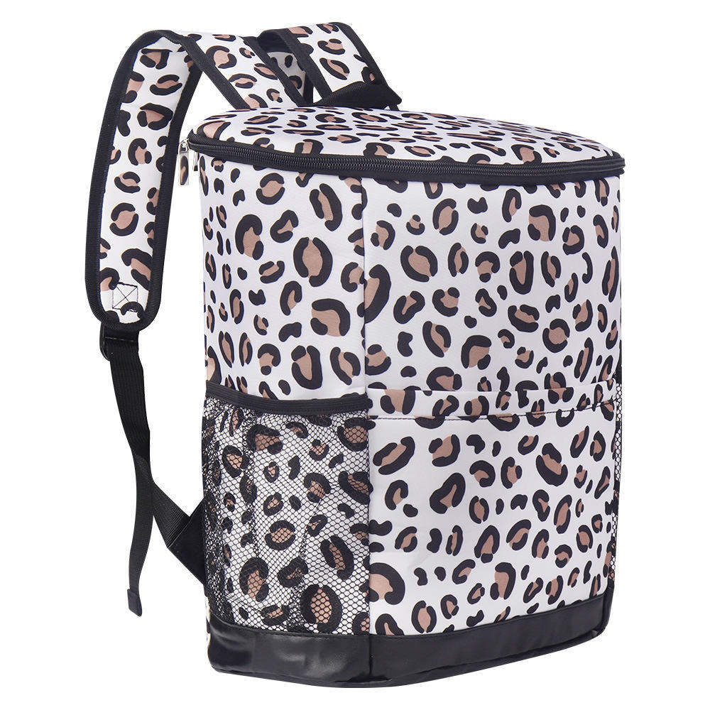 New Design Summer Fashionable Lunch Ice Pack Bag Cow Print Leopard Style for Travel Camping Picnics Coolers Backpack