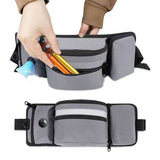 Pet Training Dog Walking Waist Bag with Oxford and Zipper Closure Portable Water Bottle Holder Hiking Snack Waste Pickup Bag