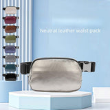 Waterproof PU Leather Fanny Pack Waist Belt Bag Ladies Waist Bag Unisex Sports Running Sling Crossbody Cross Body Bags
