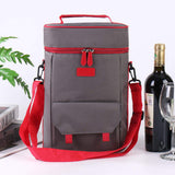 Cross-Border Portable 15L Oxford Wine Insulation Bag New Red Wine Refrigerated Cold Preservation Shoulder Gift Thickened Ice Bag