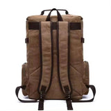 Men's Large Capacity Canvas Tactical Backpack Anti-Theft Oxford Cotton Soft Multi-Functional for Outdoor Casual Business Travel