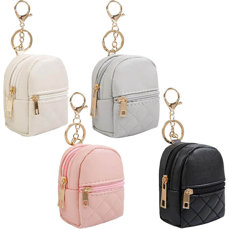 Coin Purse Custom Mini Leather Modern Portable Storage Earphone Pendant Creative Small Wallet for Travel Cosmetic Makeup
