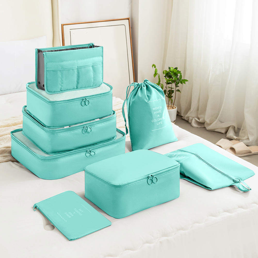8pcs Sets Travel Organizer Bags Large Capacity Luggage Packing Cubes Travel Laundry Storage Bag