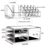 Hot Selling Women Jewelry Organizer Storage Box Make up Brushes Cosmetic Holder Acrylic Makeup Organizer