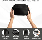 Magnetic Crossbody Gym Bag Travel Fanny Pack Belt Bag | Small Sling Bag Anti-Theft Shoulder Pouch with Magnetic Attachment