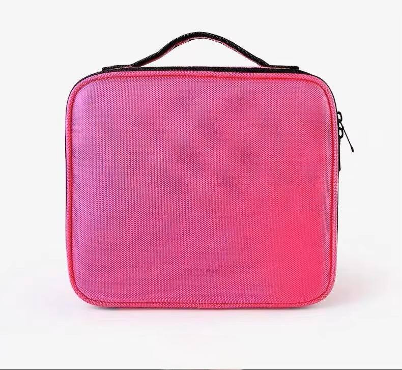 LargeCapacity Storage Fashion Bulk Polyester Ziplock Organizer Recycled Black Makeup Washing Cosmetic Bag Multi-Functional Case