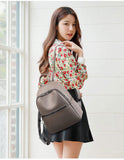 Fashion Softback Casual Custom Lightweight Girls Designer Outdoor Leather Backpack Pu Backpack School Bag