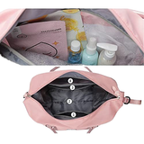 2-pcs Set Large Capacity Folding Travel Bags Waterproof Luggage Tote Shoulder Duffle Bag Gym Foldable Travel Bag for Women